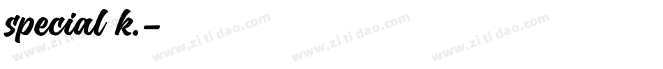 special k.字体转换